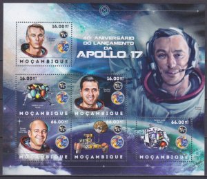 2012 Mozambique 6202-07KL 40 years of flight of Apollo 17 14,00 €