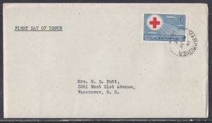 Canada Scott 317 FDC - Red Cross #2