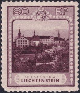 Sc# 104 Liechtenstein 1930 Scellenberg Monastery MH 90rp issue $104.00