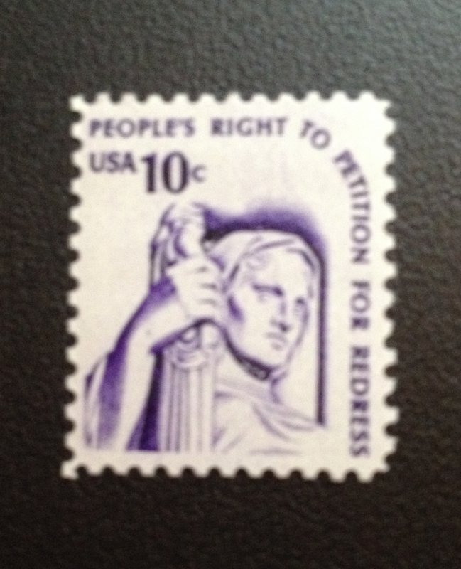 Scott #1592 Right to Petition to Redress, Shiny Gum,  MINT, VF, NH,  not tagged