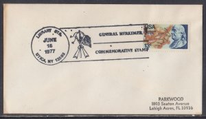 United States - Jun 1977 Utica, NY Flag Cancel