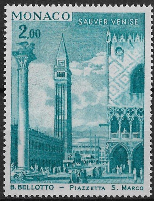 1972 Monaco 835  2fr Save Venice MNH