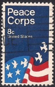 #1447 8 cent Peace Corps stamp used VF