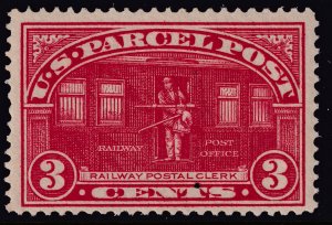 U.S. Sc# Q3 1913 Railway Postal Clerk 3¢ Parcel Post MNH CV $24.00 Stk #1