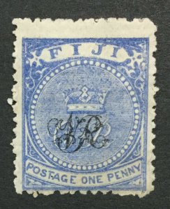 MOMEN: FIJI SG #28 1876-7 MINT OG H LOT #193511-1942