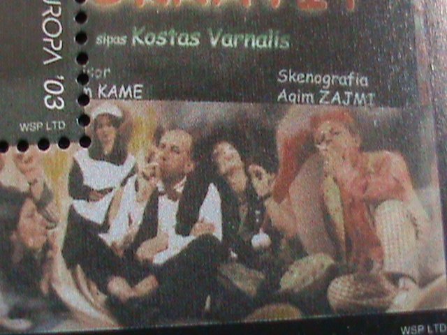 ​ALBANIA-2003 SC#2706  EUROPA -FACE FROM ONUFRI POSTER MNH S/S SHEET- VF