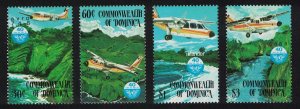Dominica Aircrafts ICAO 4v 1984 MNH SG#923-926