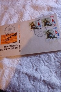 CUBA.1962.ANIVERSARIO DE PLAYA GIRON.FDC.