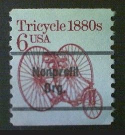 United States, Scott #2126a used(o), 1985, Transportation Coil: Tricycle, 6¢