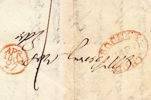 GB Scotland LATE MAIL Cover 1804 Early *8 O'CLOCK NIGHT* Timed Postmark MC181a