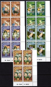 Antigua 1977 Sc#477/481 SILVER JUBILEE OVPT.ROYAL VISIT Block of 4 MNH