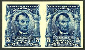 U.S. #315 MINT PAIR OG V LH