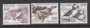 Iceland 534-536 Animals MNH VF