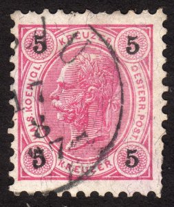 1900, Austria 5h, Franz Joseph, Used, Sc 54