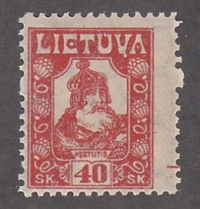 Lithuania # 101, Prince Kestutis, Mint NH