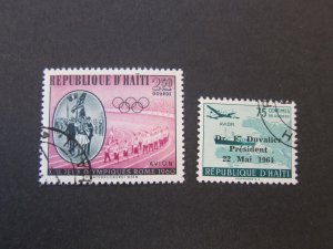 Haiti 1965 Sc C165,185 FU