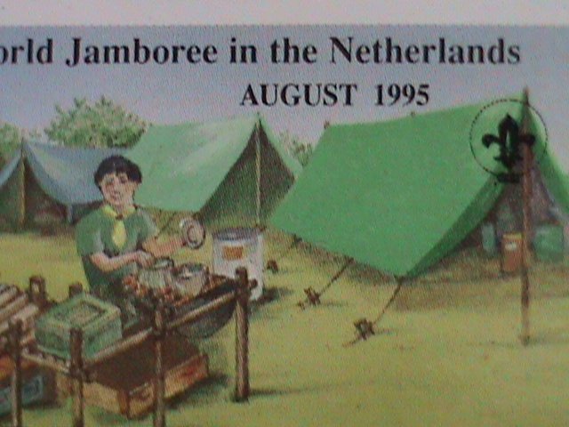 ​MALDIVES-1995-SC#2081-18TH ANNIV:-WORLD SCOUT JAMBOREE-NETHERLANDS MNH SET