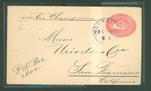 Guatemala  International mail cover Nov. , 1899 to San Francisco, CA