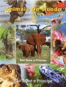 Sao Tome & Principe 2005 AFRICAN ANIMALS Lions Int. Deluxe s/s Mint (NH) #9