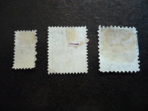 Stamps - South Australia - Scott# 76,79,80 - Used Part Set of 3 Stamps