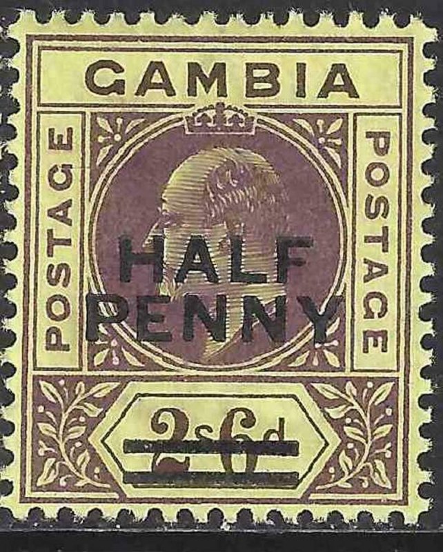 Gambia 1906 SC 65 MNH 