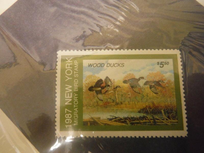 WPPhil US MINT NEVER HINGED STAMPS OH 97 and NY 87 DUCK STAMPS! 2 FOR 1!