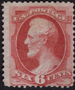 US #137 Fine, Unused. 6c Faintly grilled. Small tear. With 2021 PSAG cert.