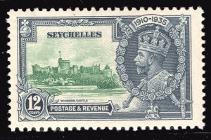 MOMEN: SEYCHELLES SG #129d FLAGSTAFF RIGHT TURRET MINT OG H £700 LOT #67145*