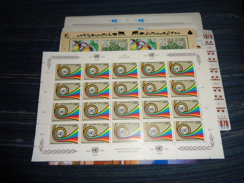 UNITED NATIONS FULL SHEET COLLECTION, MNH, OG