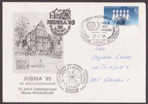 GERMANY - 1985 JUBRIA '85 SPECIAL COVER WITH SPECIAL CANCL.