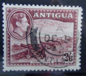 Antigua 1938 - 1951 2/6 Brown Purple Used