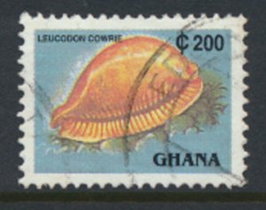 Ghana  SC# 1357Ek Used   perf 14 Cowrie Shell   see details and scan