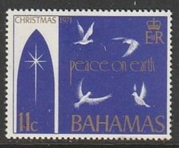 1971 Bahamas - Sc 332 - MH VF - 1 single - Doves, Peace on Earth