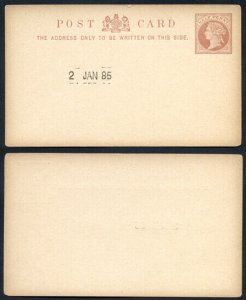 Essay for the 1/2d Postcard Handstamped 2 Jan 1885