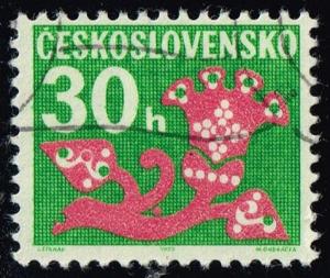 Czechoslovakia #J97 Stylized Flower; CTO (0.25)