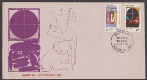 INDIA - 1982 FESTIVALS OF INDIA - 2V - FDC 56 A.P.O. CANCL.