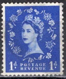 Great Britain; 1956: Sc. # 318: Used Wmk. 308 Single Stamp