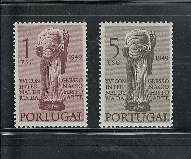 PORTUGAL. 1940 16th INTL. CONGRESS of ART & HISTORY #711-712 MNH