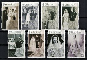 GIBRALTAR 2017 - Queen Elizabeth II,  royal wedding / complete set MNH