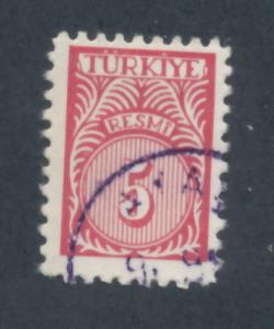 Turkey 1959 Scott o54 used - 5k, Numeral