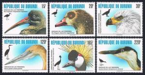 Burundi 740-745,MNH. Birds:Hagedashia hagedash,Alopochen aegyptiacus,Haliaeetus 