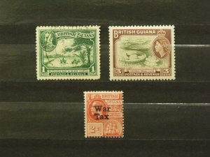7845   British Guiana   MH/Used # 210, 255, MR1                 CV$ 7.90
