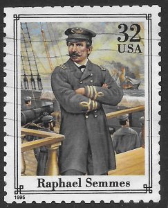 US #2975i Used.  Raphael Semmes.