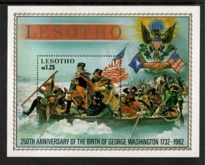 Lesotho 1982 - President George Washington - Souvenir Stamp Sheet Scott #371 MNH