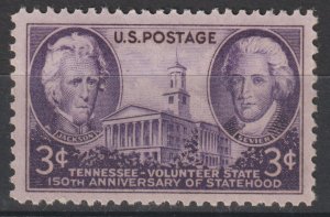 U.S.  Scott# 941 1946 VF/XF MNH Tennessee Statehood