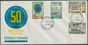 Gilbert Islands 1977 SG60-63 Scouting set FDC