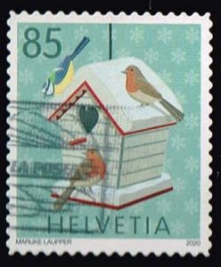 Switzerland 2020,Sc.#1788 used Christmas: Birdhouse