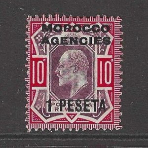 SG 120a Morocco Agencies 1907. 1p on 10d Slate-Purple and Carmine. A Fine...