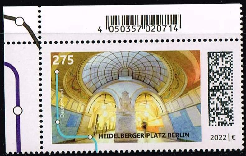 Germany 2022,Sc.#3287 MNH, Subway Station: Heidelberger Platz, Berlin