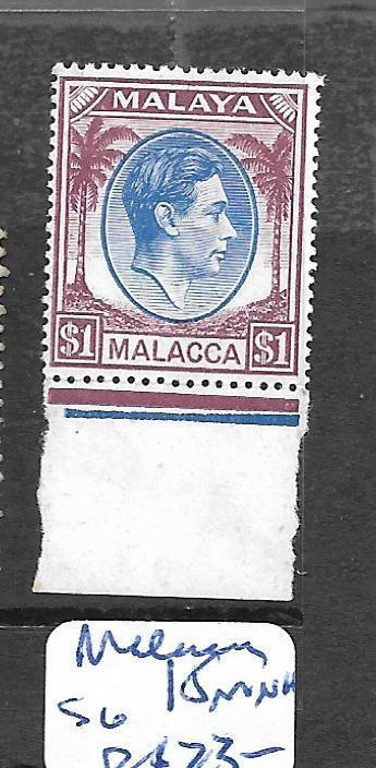 MALAYA  MALACCA   (P1307B)  KGVI $1.00 SG 15  MNH WITH JUBILEE LINE